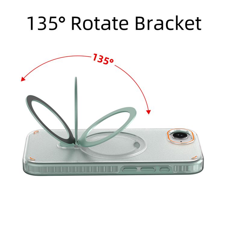 For iPhone 17e / 16e Colorful 2 in 1 MagSafe Ring Holder Phone Case