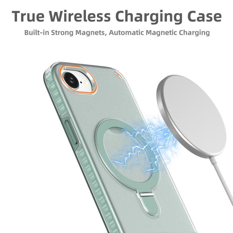 For iPhone 17e / 16e Colorful 2 in 1 MagSafe Ring Holder Phone Case