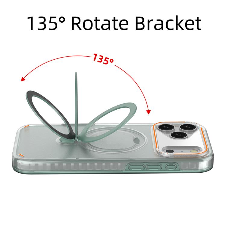 For iPhone 17 Pro Max Colorful 2 in 1 MagSafe Ring Holder Phone Case