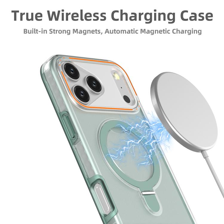 For iPhone 17 Pro Max Colorful 2 in 1 MagSafe Ring Holder Phone Case