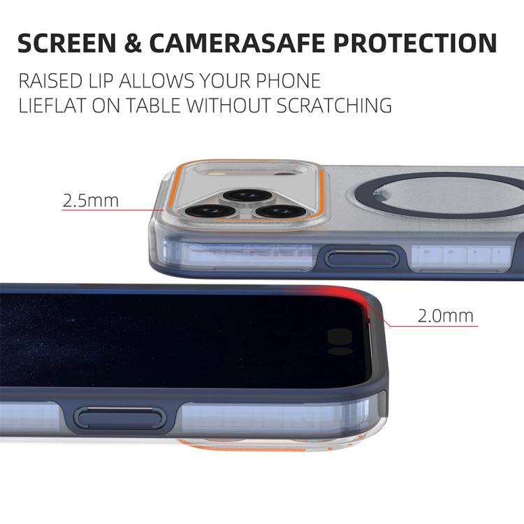 For iPhone 17 Pro Max Colorful 2 in 1 MagSafe Ring Holder Phone Case