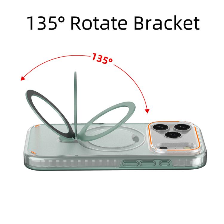 For iPhone 17 Pro Colorful 2 in 1 MagSafe Ring Holder Phone Case