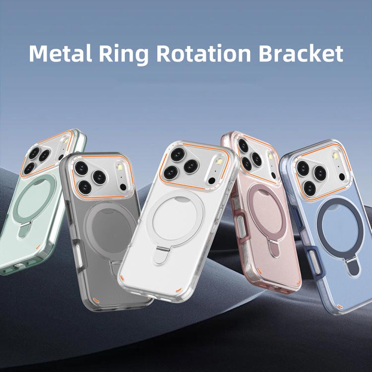 For iPhone 17 Pro Colorful 2 in 1 MagSafe Ring Holder Phone Case