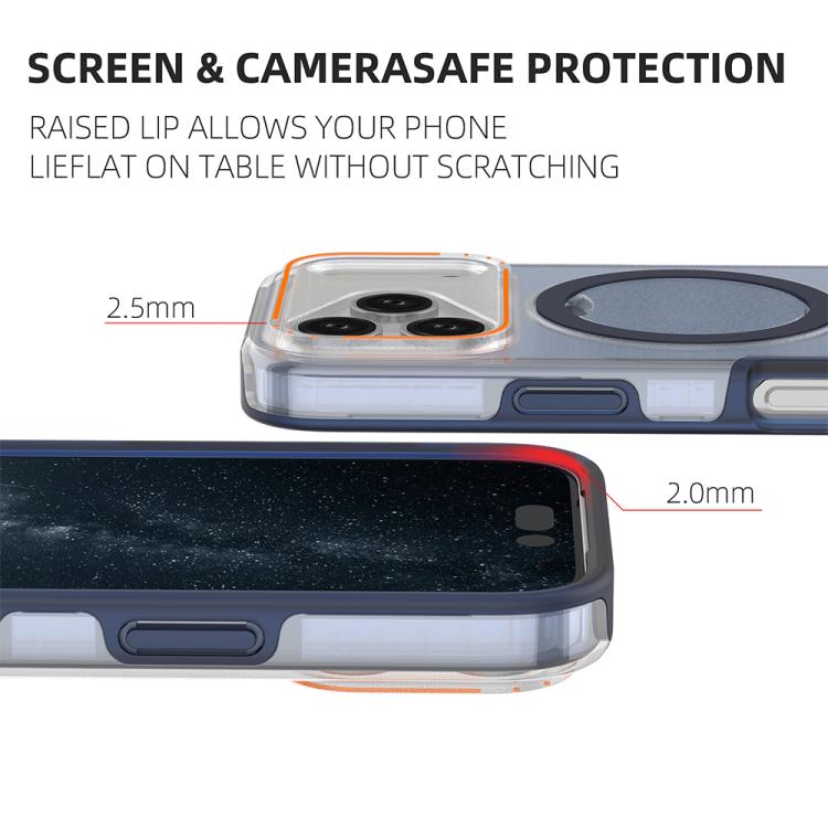For iPhone 17 Pro Colorful 2 in 1 MagSafe Ring Holder Phone Case