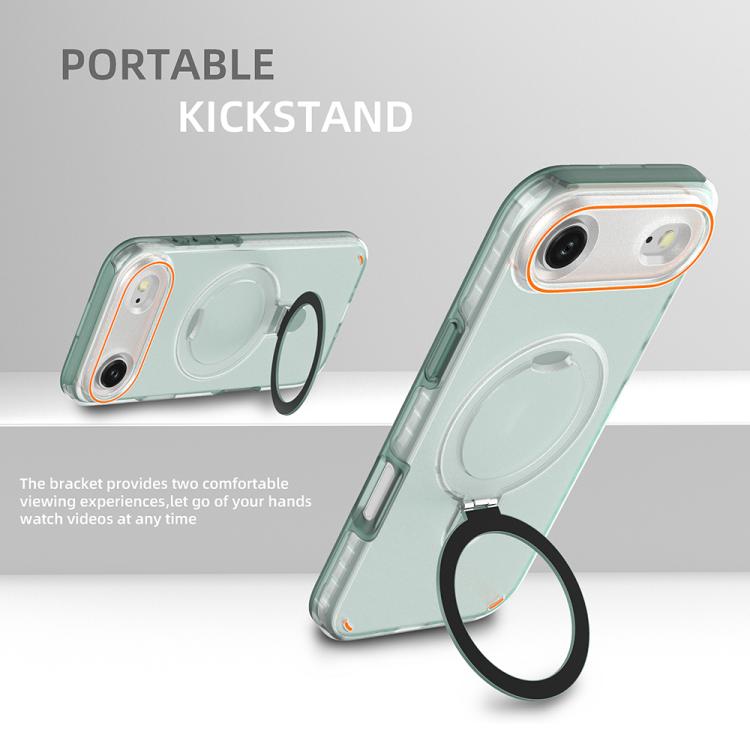 For iPhone Air Colorful 2 in 1 MagSafe Ring Holder Phone Case