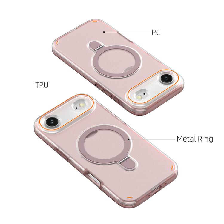 For iPhone Air Colorful 2 in 1 MagSafe Ring Holder Phone Case
