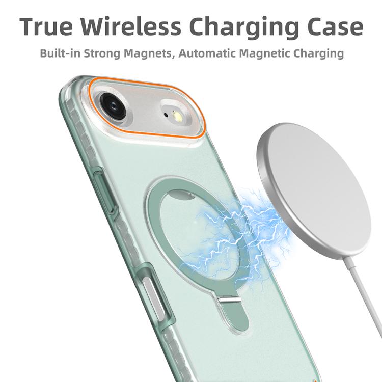 For iPhone Air Colorful 2 in 1 MagSafe Ring Holder Phone Case