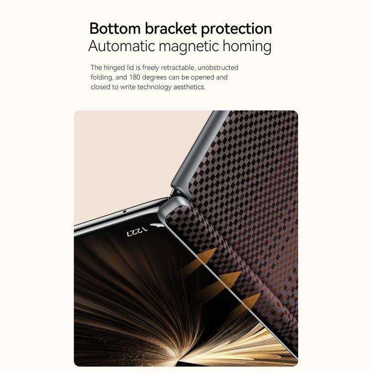 For Honor Magic V5 SULADA Kevlar Woven Texture Magnetic Leather Phone Case