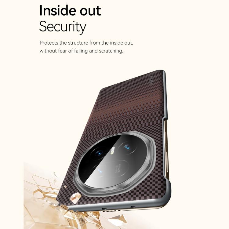 For Honor Magic V5 SULADA Kevlar Woven Texture Magnetic Leather Phone Case
