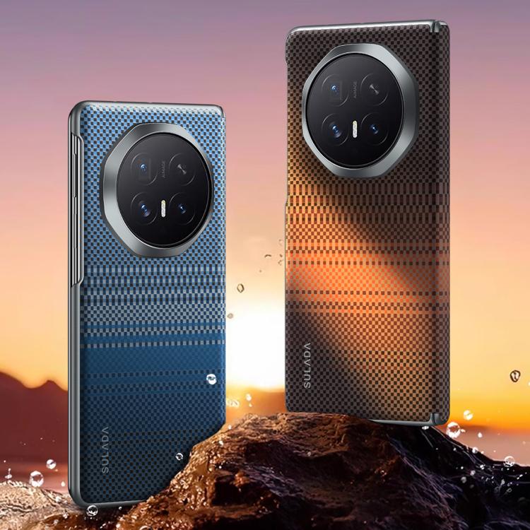 For Honor Magic V6 SULADA Kevlar Woven Texture Magnetic Leather Phone Case