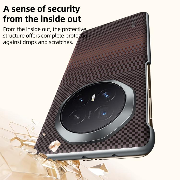 For Honor Magic V6 SULADA Kevlar Woven Texture Magnetic Leather Phone Case