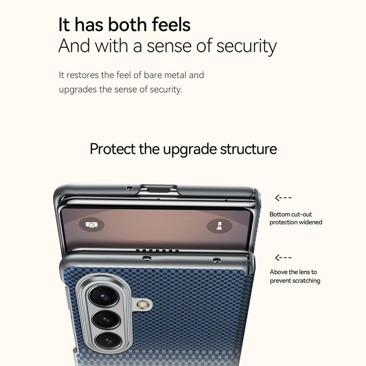 For Samsung Galaxy Z Fold7 5G SULADA Kevlar Woven Texture Magnetic Leather Phone Case
