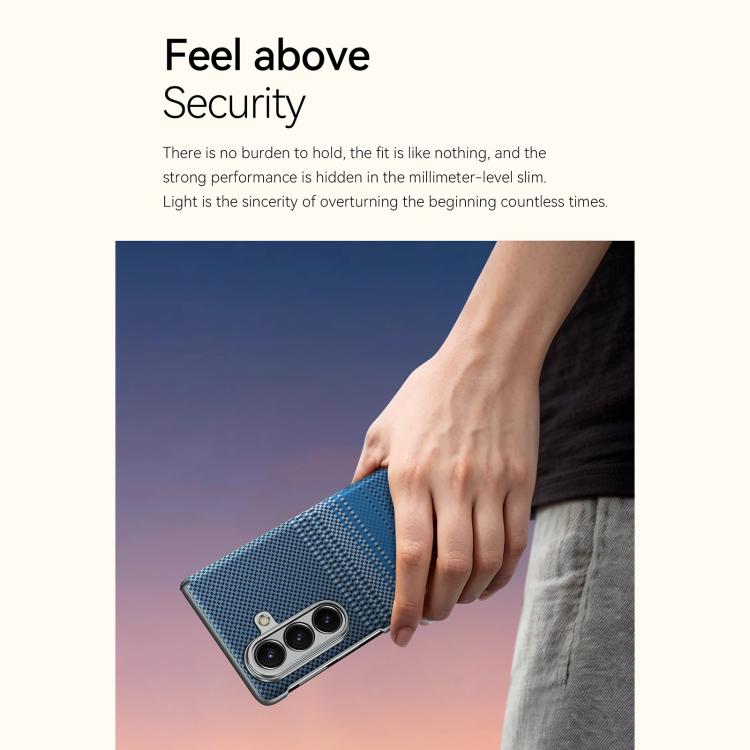 For Samsung Galaxy Z Fold7 5G SULADA Kevlar Woven Texture Magnetic Leather Phone Case