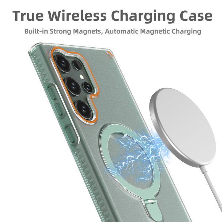 For Samsung Galaxy S25 Ultra 5G Colorful 2 in 1 MagSafe Ring Holder Phone Case