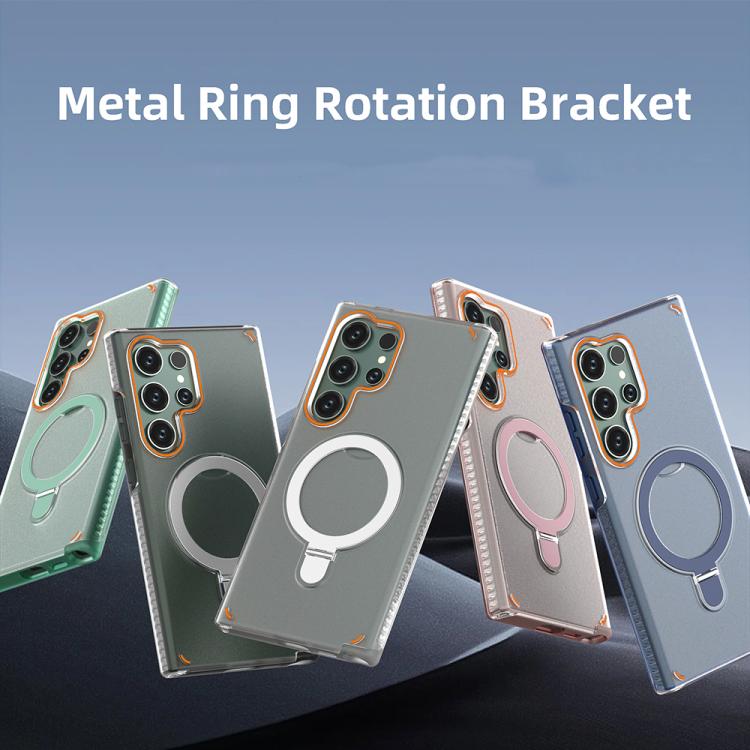 For Samsung Galaxy S25 Ultra 5G Colorful 2 in 1 MagSafe Ring Holder Phone Case