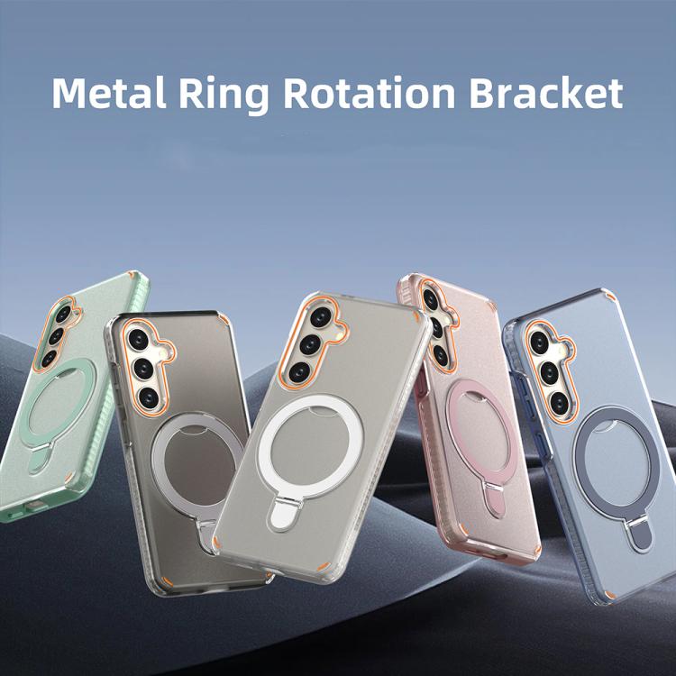 For Samsung Galaxy S25 / S24 5G Colorful 2 in 1 MagSafe Ring Holder Phone Case