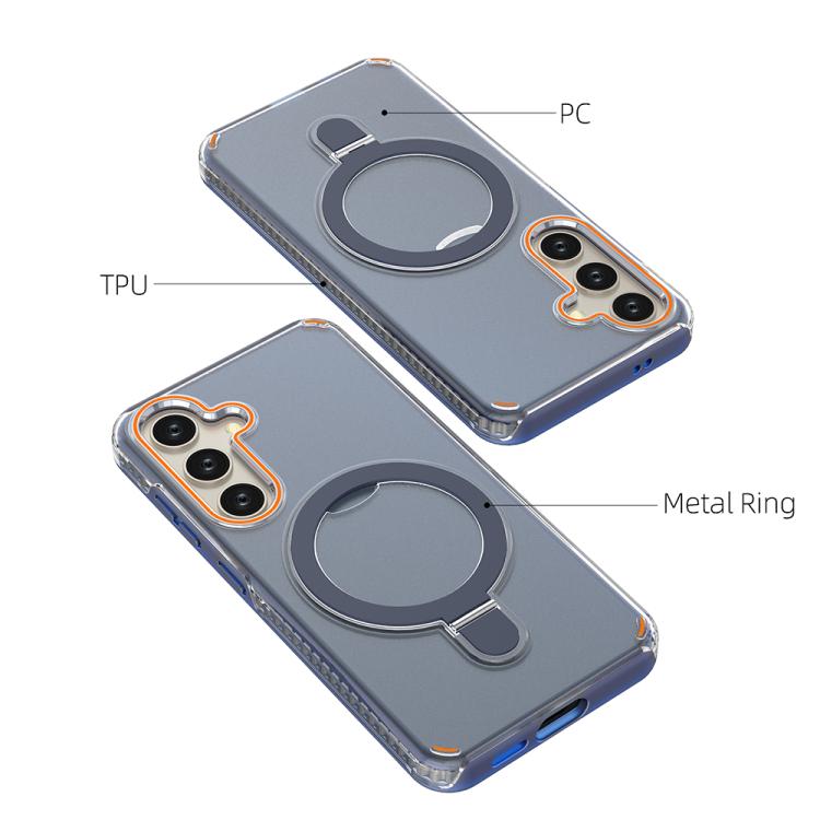 For Samsung Galaxy S25 / S24 5G Colorful 2 in 1 MagSafe Ring Holder Phone Case