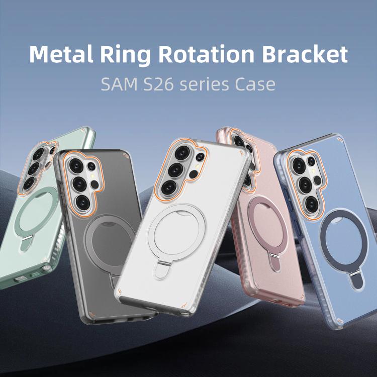 For Samsung Galaxy S26 Ultra 5G Colorful 2 in 1 MagSafe Ring Holder Phone Case