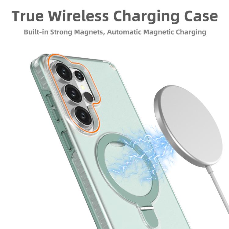 For Samsung Galaxy S26 Ultra 5G Colorful 2 in 1 MagSafe Ring Holder Phone Case