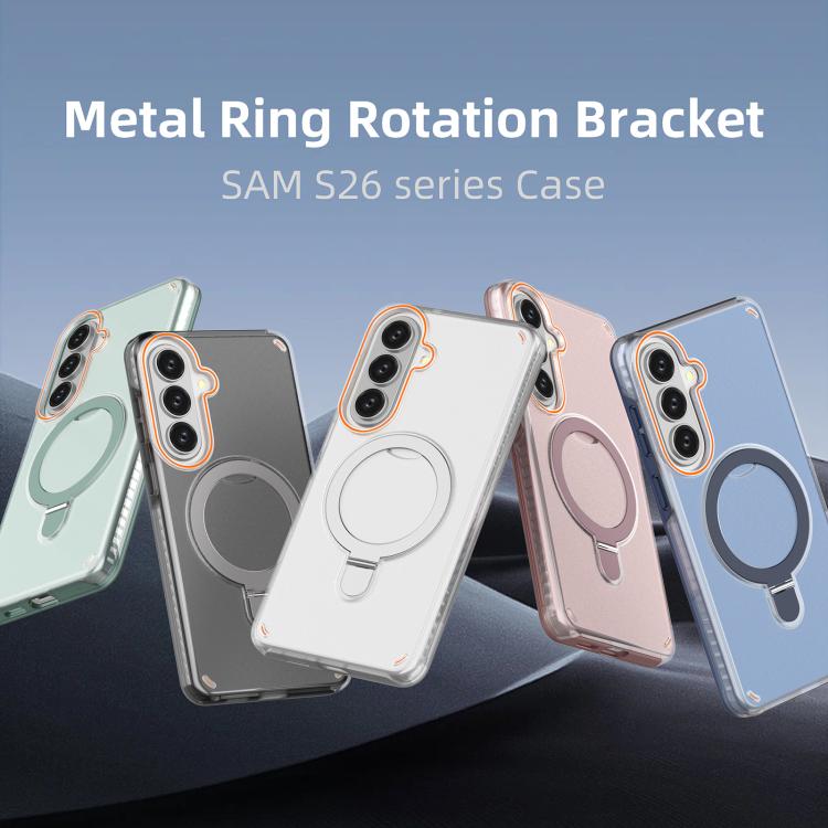 For Samsung Galaxy S26+ 5G Colorful 2 in 1 MagSafe Ring Holder Phone Case