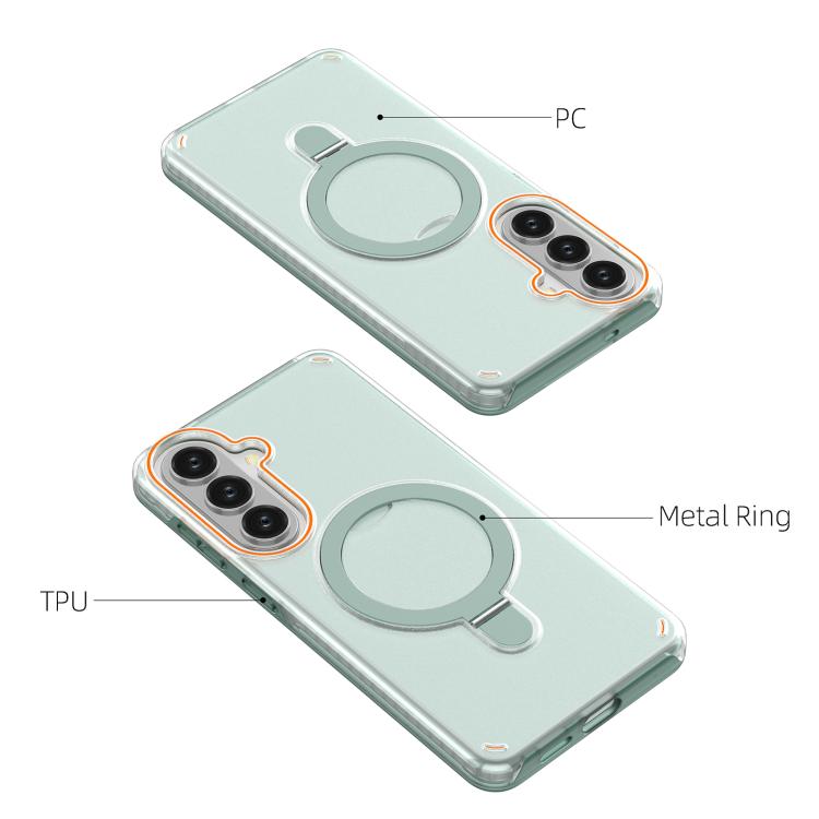 For Samsung Galaxy S26+ 5G Colorful 2 in 1 MagSafe Ring Holder Phone Case