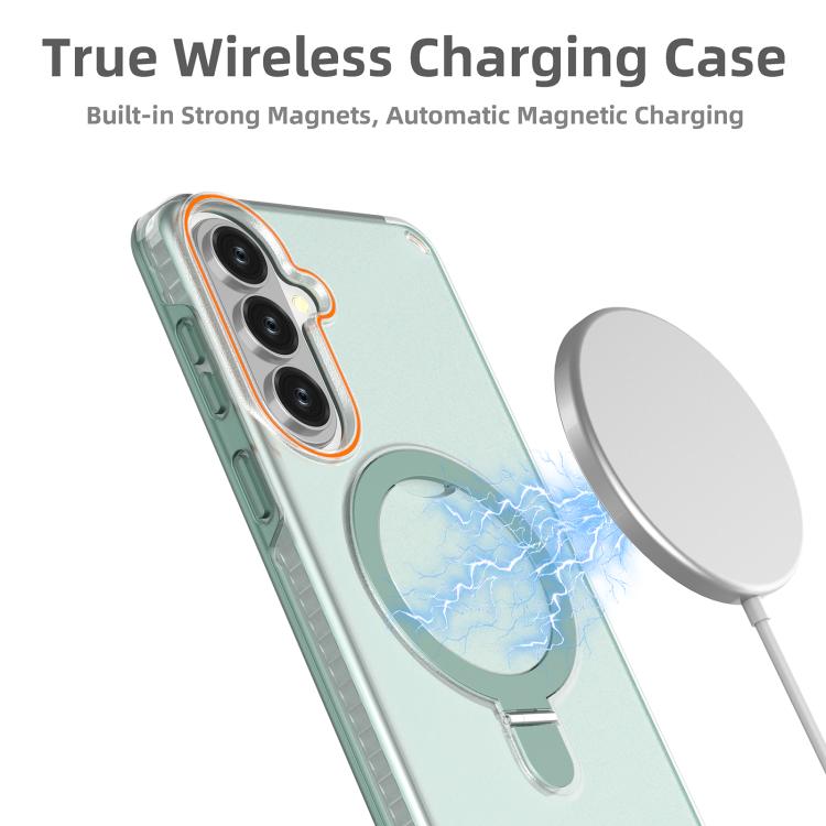 For Samsung Galaxy S26+ 5G Colorful 2 in 1 MagSafe Ring Holder Phone Case