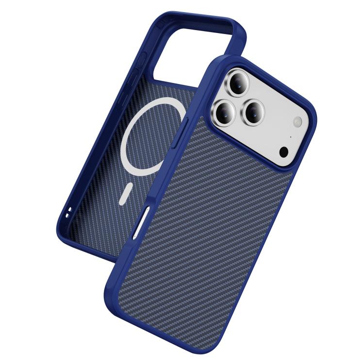 For iPhone 17 Pro Max Carbon Fiber Texture Skin-feel MagSafe Phone Case