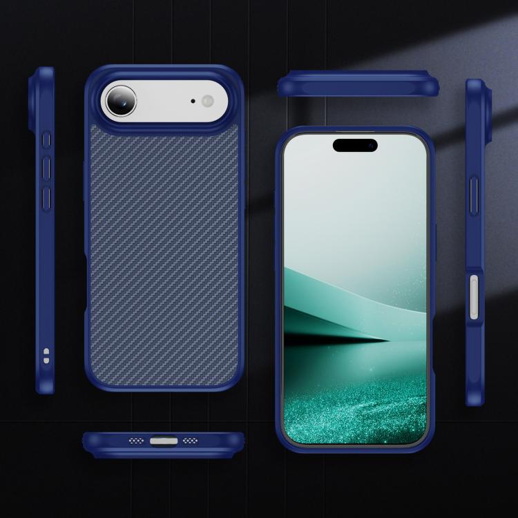 For iPhone Air Carbon Fiber Texture Skin-feel MagSafe Phone Case