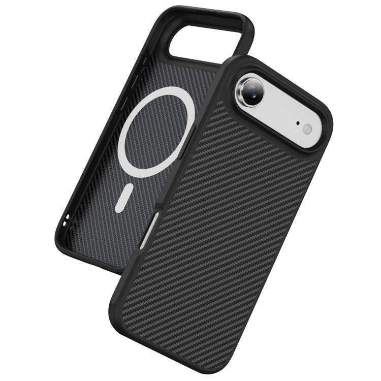 For iPhone Air Carbon Fiber Texture Skin-feel MagSafe Phone Case