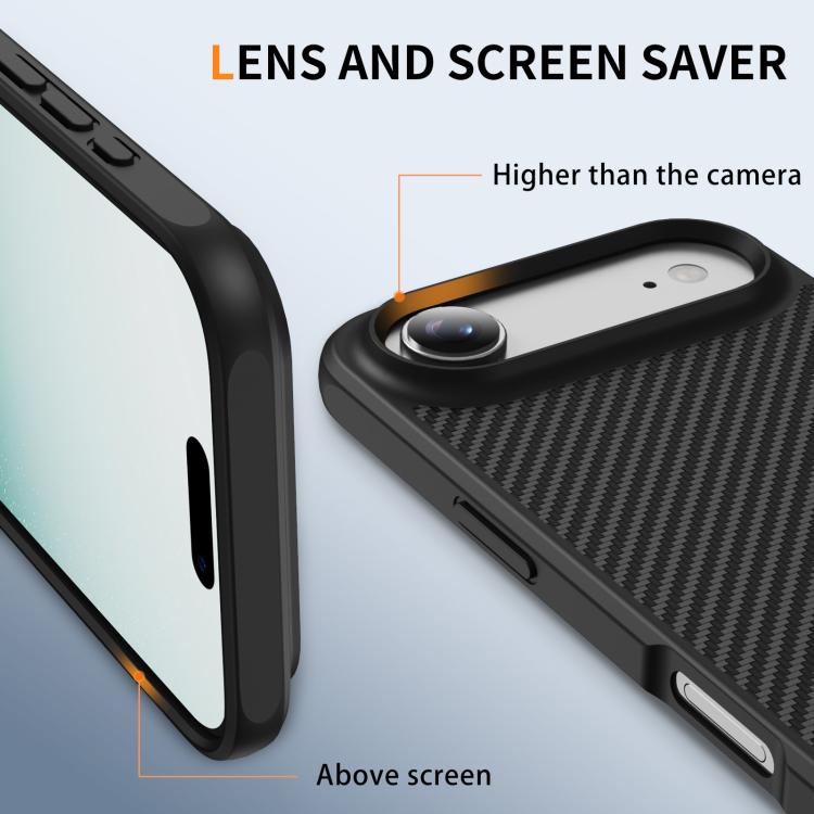 For iPhone Air Carbon Fiber Texture Skin-feel MagSafe Phone Case