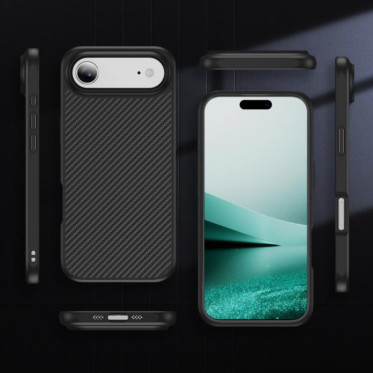 For iPhone Air Carbon Fiber Texture Skin-feel MagSafe Phone Case
