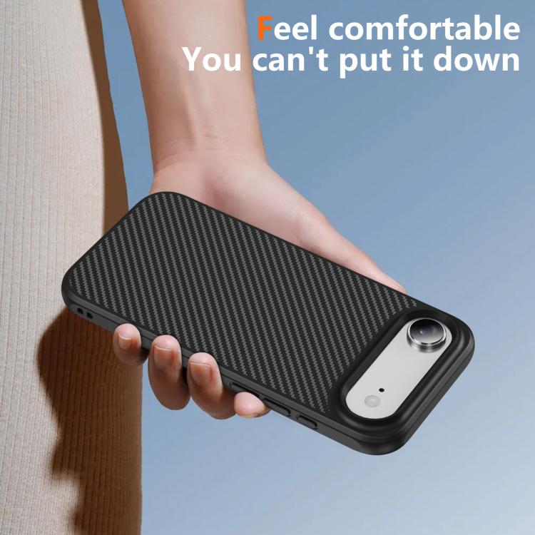 For iPhone Air Carbon Fiber Texture Skin-feel MagSafe Phone Case