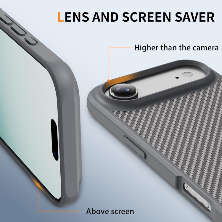 For iPhone Air Carbon Fiber Texture Skin-feel MagSafe Phone Case