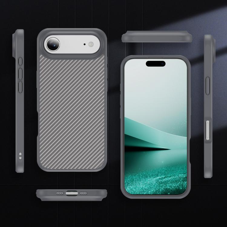 For iPhone Air Carbon Fiber Texture Skin-feel MagSafe Phone Case