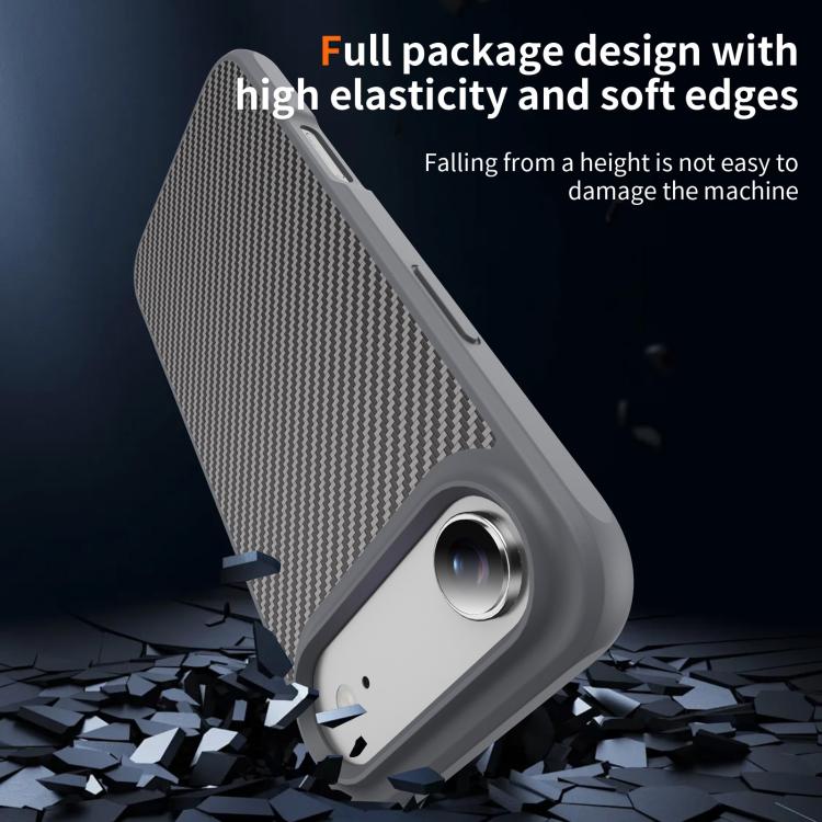 For iPhone Air Carbon Fiber Texture Skin-feel MagSafe Phone Case