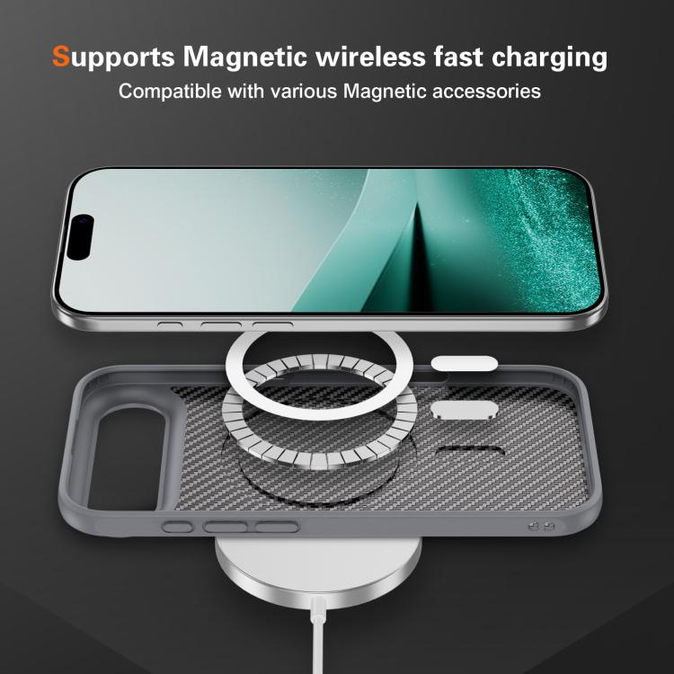 For iPhone Air Carbon Fiber Texture Skin-feel MagSafe Phone Case