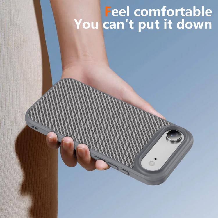 For iPhone Air Carbon Fiber Texture Skin-feel MagSafe Phone Case