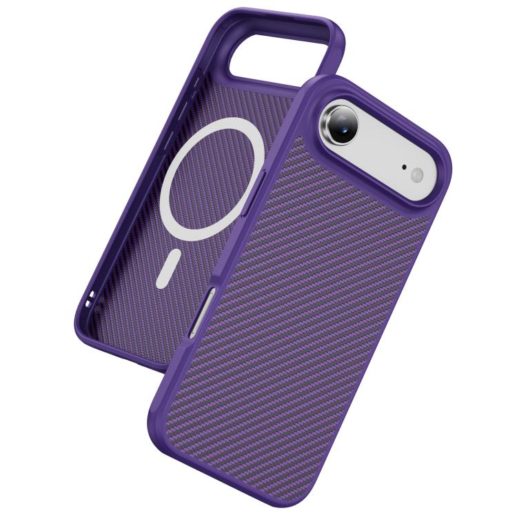 For iPhone Air Carbon Fiber Texture Skin-feel MagSafe Phone Case
