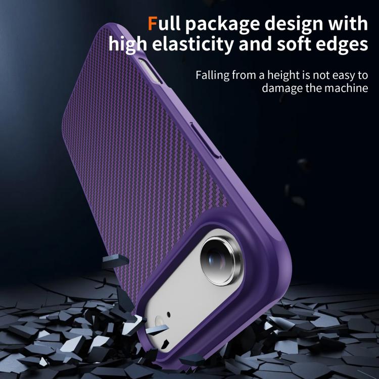 For iPhone Air Carbon Fiber Texture Skin-feel MagSafe Phone Case