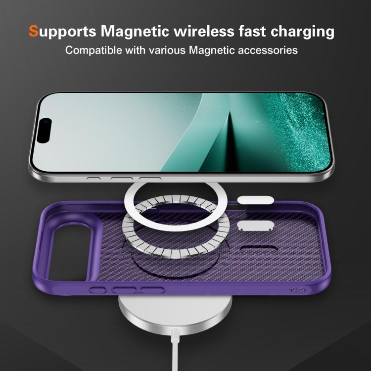 For iPhone Air Carbon Fiber Texture Skin-feel MagSafe Phone Case