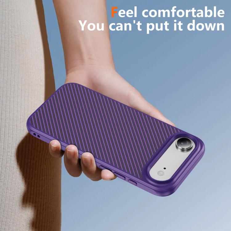 For iPhone Air Carbon Fiber Texture Skin-feel MagSafe Phone Case