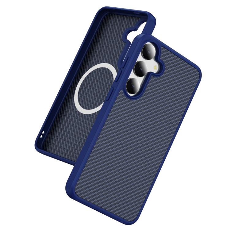 For Samsung Galaxy S25+ / S24+ 5G Carbon Fiber Texture Skin-feel MagSafe Phone Case