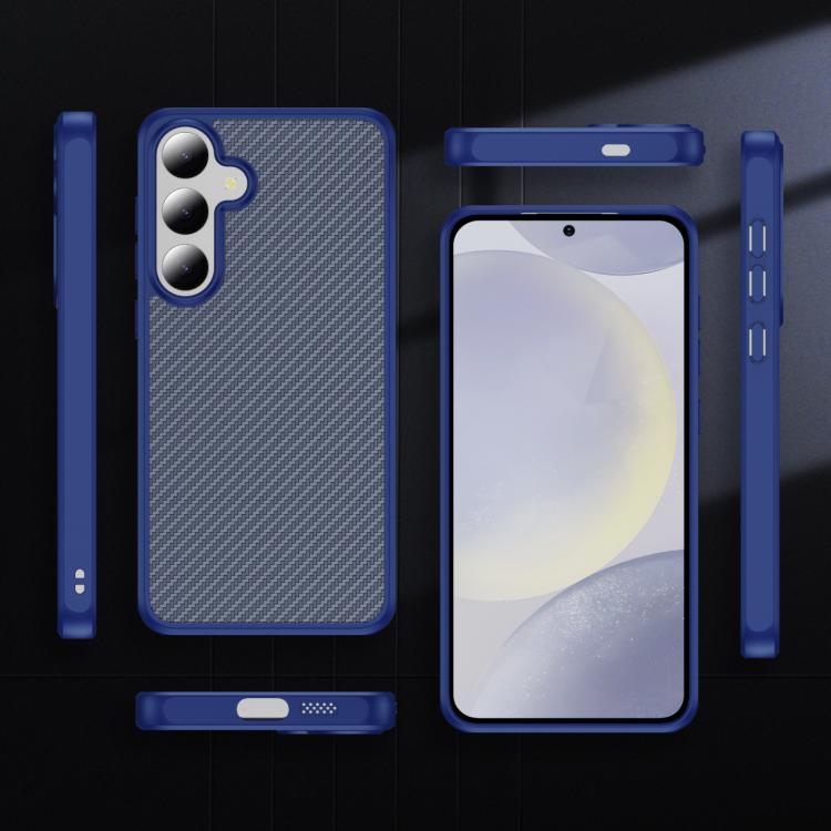 For Samsung Galaxy S25+ / S24+ 5G Carbon Fiber Texture Skin-feel MagSafe Phone Case