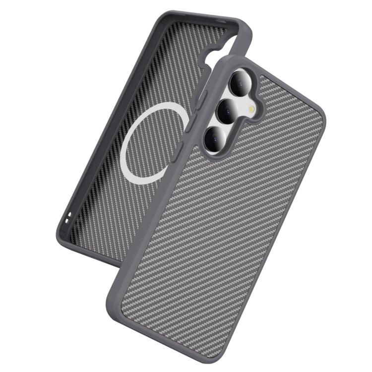 For Samsung Galaxy S25+ / S24+ 5G Carbon Fiber Texture Skin-feel MagSafe Phone Case