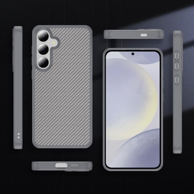 For Samsung Galaxy S25+ / S24+ 5G Carbon Fiber Texture Skin-feel MagSafe Phone Case