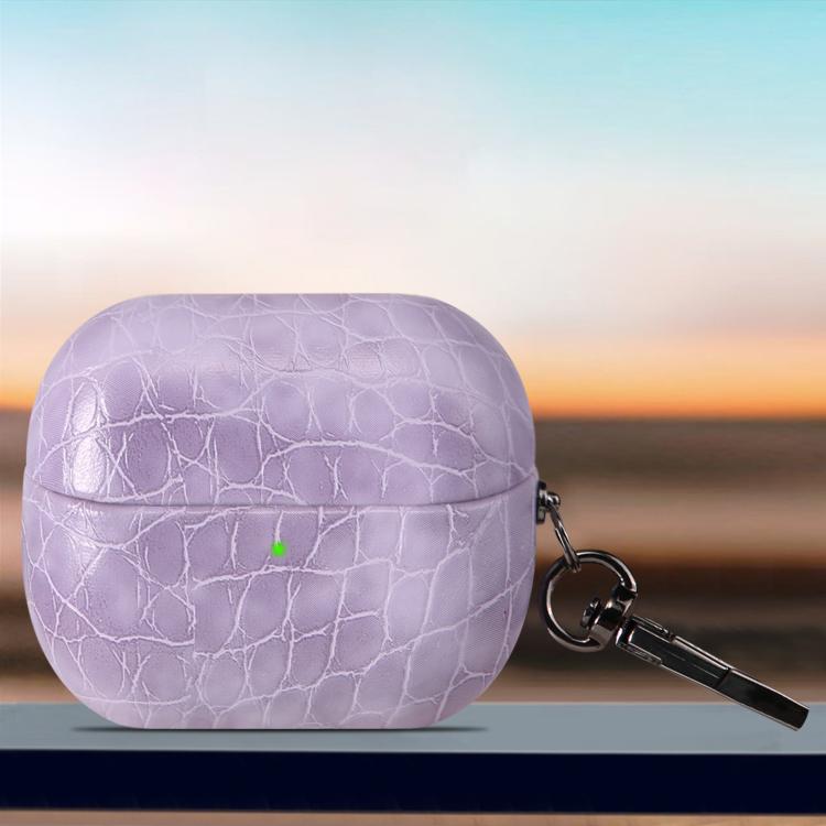 For Samsung Galaxy Buds3 / Buds3 Pro Candy Color Crocodile Texture Earphone Protective Case