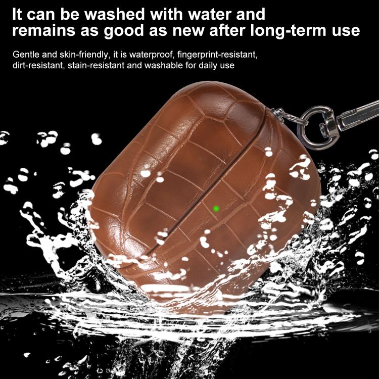 For Samsung Galaxy Buds3 / Buds3 Pro Candy Color Crocodile Texture Earphone Protective Case