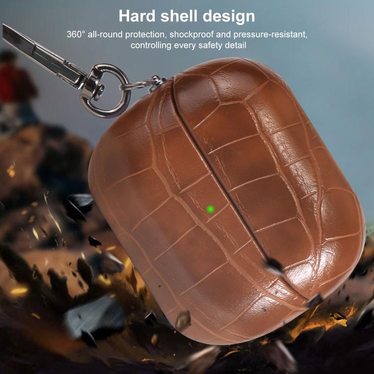 For Samsung Galaxy Buds3 / Buds3 Pro Candy Color Crocodile Texture Earphone Protective Case