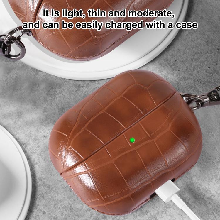 For Samsung Galaxy Buds3 / Buds3 Pro Candy Color Crocodile Texture Earphone Protective Case