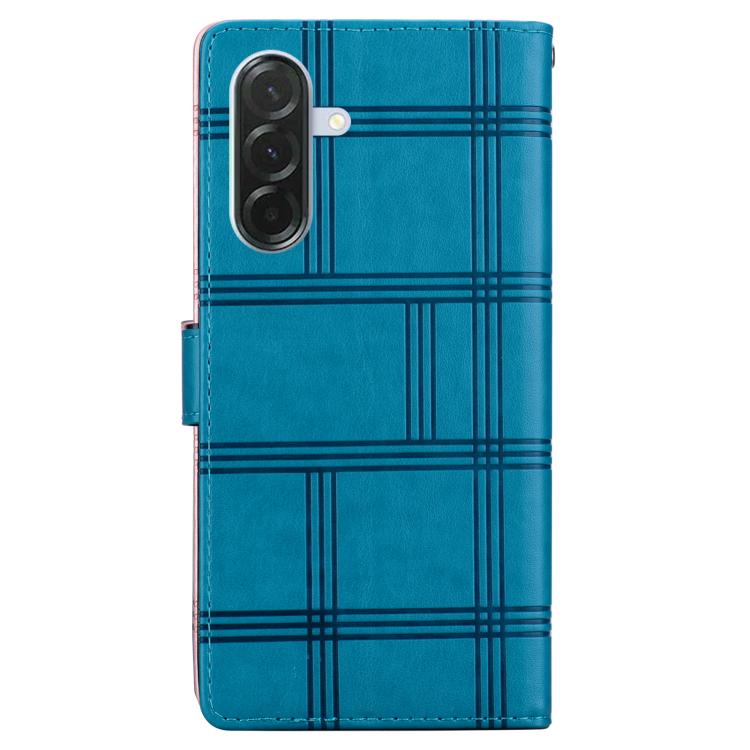 For Samsung Galaxy A26 5G Embossed Checkered Leather Phone Case